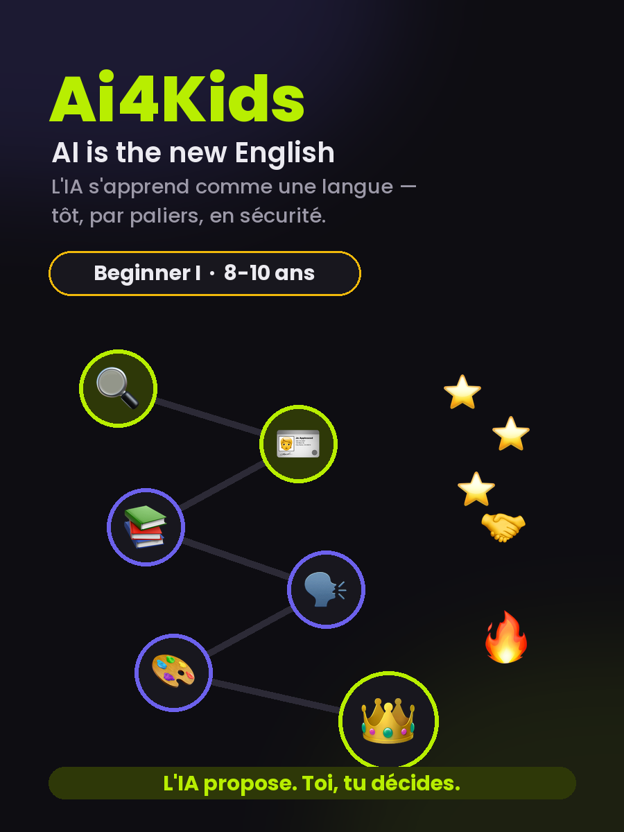 Ai4Kids · Beginner I (8-10 ans) — Découvrir